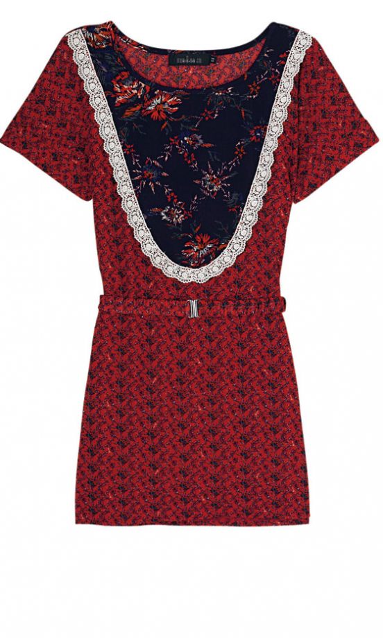 Mina Red Printed Dress, £65
