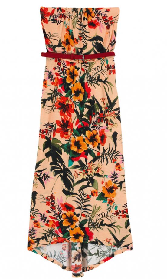 Miss Selfridge Strapless Floral Dress, £40