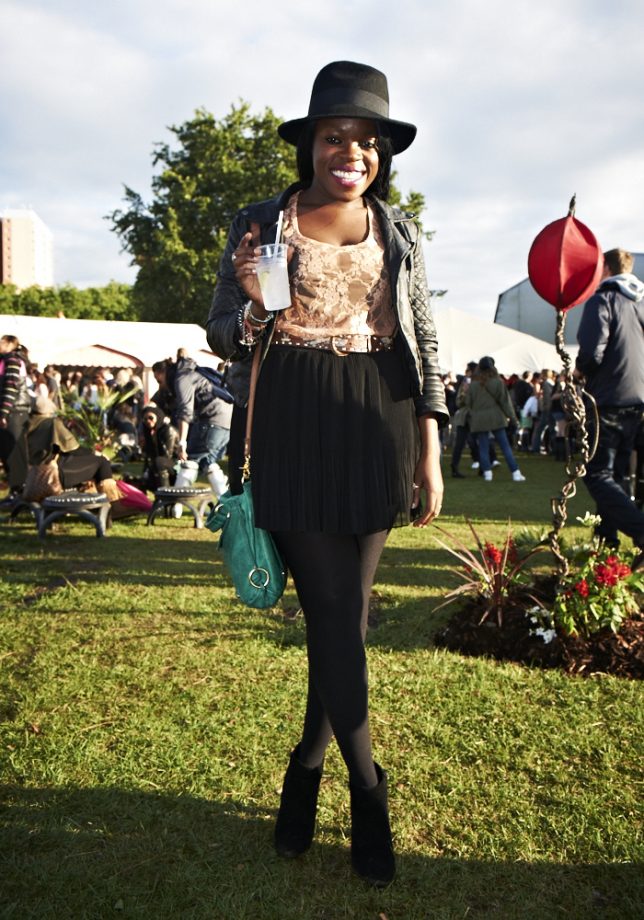 Nana Wears H&M Top, New Look Boots And River Island Bag, Lovebox 2011