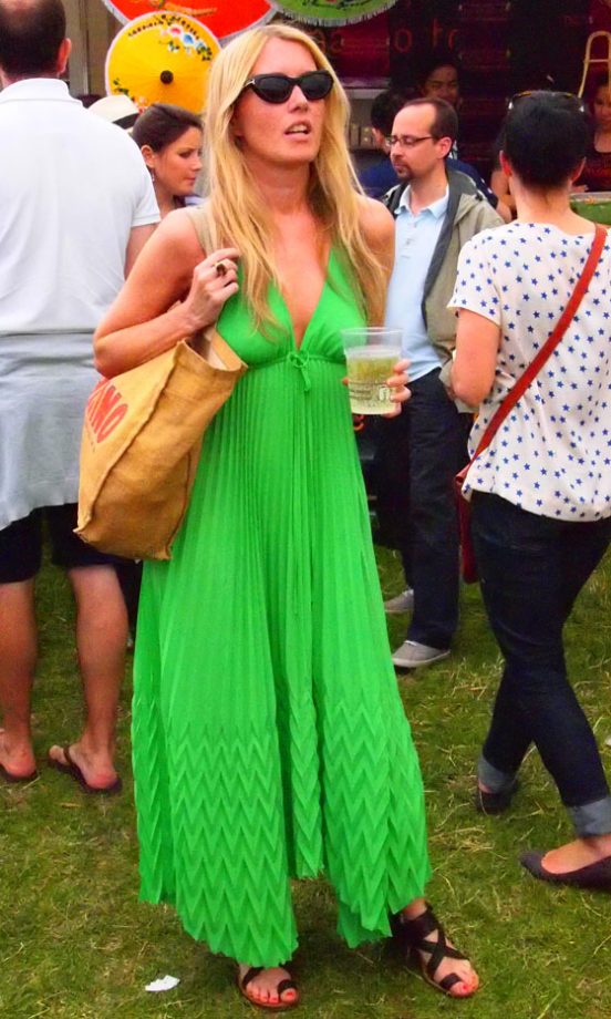 Street Style: Amy Wears Alice And Olivia Dress, The Big Feastival 2011