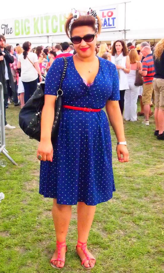 Street Style: Rachel Wears An Ebay Dress With An H&M Scarf, The Big Feastival 2011
