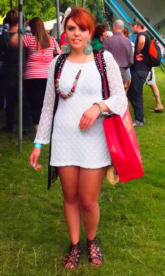 Street Style: Jodie Wears A Miss Selfridge Dress And River Island Waistcoat, The Big Feastival 2011