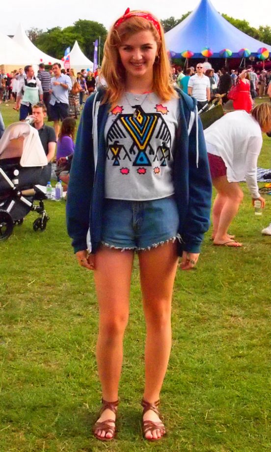 Street Style: Amelia Wears A Topshop T-Shirt, The Big Feastival 2011