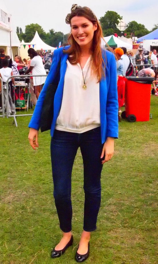 Street Style: Anna Wears A Zara Jacket, And Necklace From New York, The Big Feastival