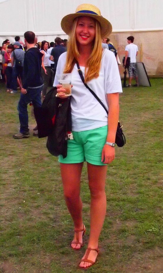 Street Style: Sian Wears A Hat From Miss Selfridge, And Shorts From Whistles, The Big Feastival