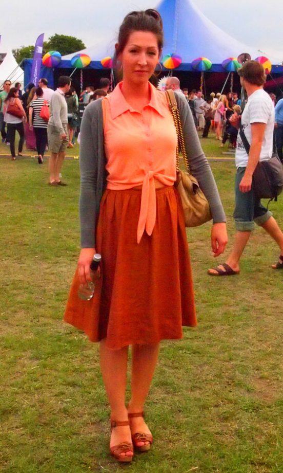 Street Style: Sophie Wears A Top And Skirt Both From Asos, The Big Feastival