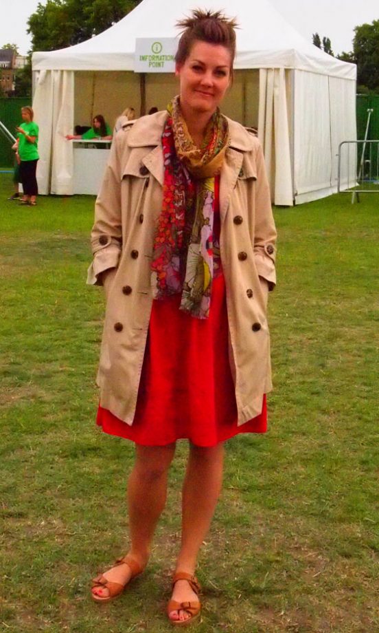 Street Style: Liz Wears A Zara Jacket And An Anthropologie Dress, The Big Feastival 2011