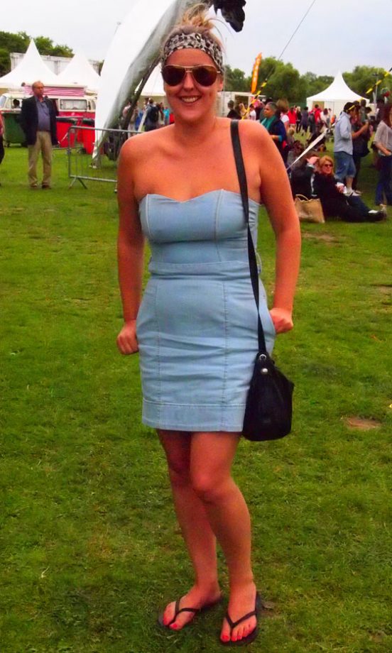 Street Style: Rebecca Wears An H&M Dress With A Primark Scarf, The Big Feastival 2011