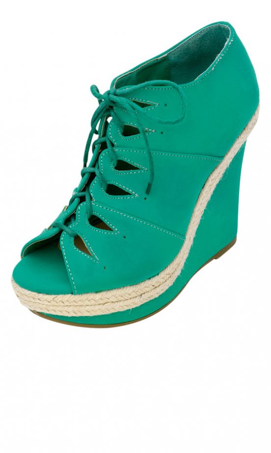Primark Green Wedge Lace-Ups, £20 - In Store Only