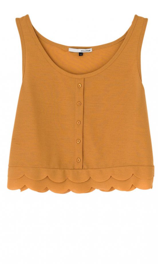 River Island Cropped Mustard Top, £15 - In Store Only