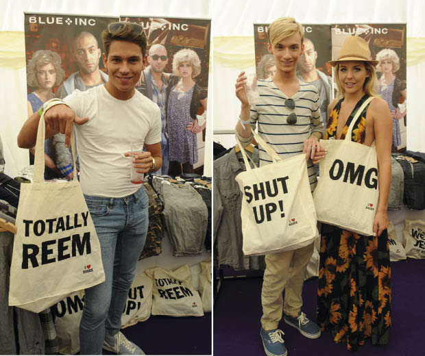 The cast of The Only Way Is Essex launch their collection of canvas bags