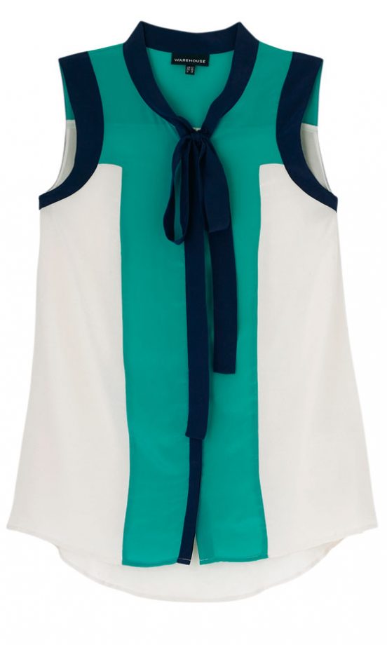 Warehouse Tie Neck Blouse, £45