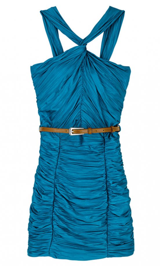 Rare Twist Neck Ruched Slinky Dress, £62