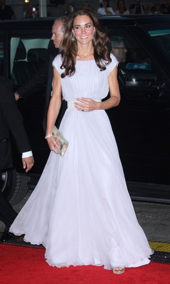 Kate Middleton Wearing Alexander McQueen At The Bafta Brits To Watch Event In LA, 2011