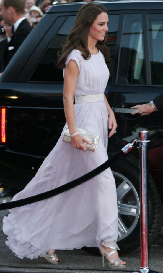 Kate Middleton Wearing Alexander McQueen At The Bafta Brits To Watch Event In LA, 2011