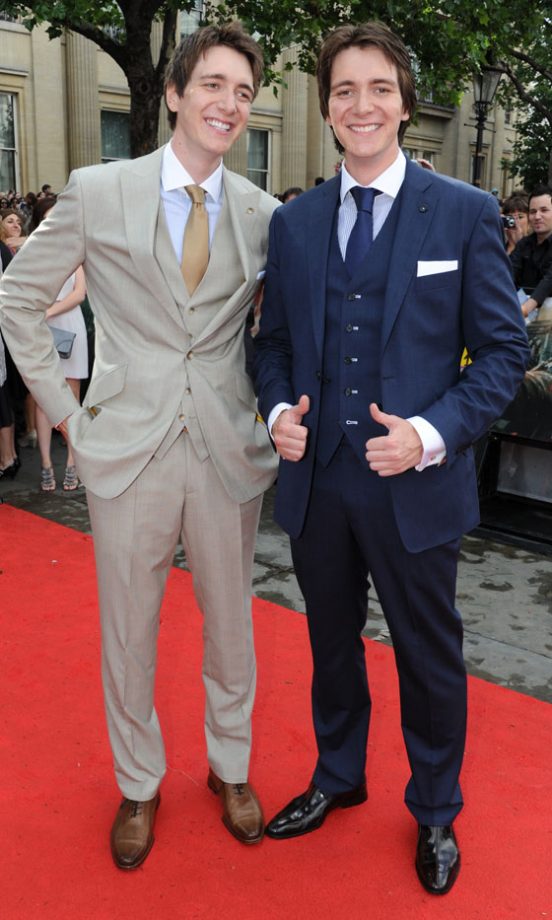 James Phelps And Oliver Phelps At The Harry Potter And The Deathly Hallows: Part 2 World Film Premiere, 2011