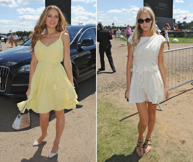 Petra Nemcova and Poppy Delevingne Go Ladylike at the Cartier International Polo