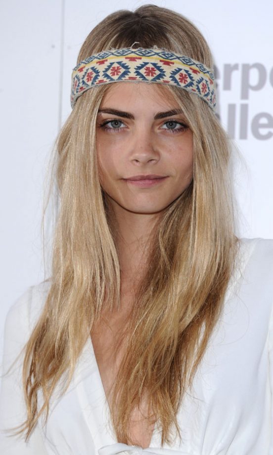 Cara Delevingne Looked Oh-So Cool Wearing A Printed Headband, 2011