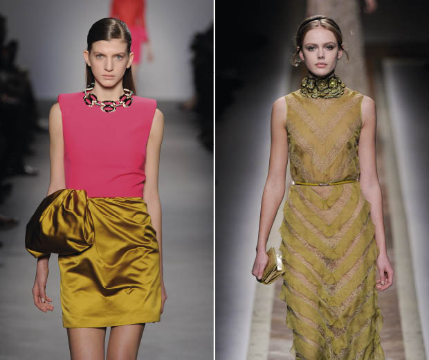 Chokers on the autumn/winter catwalks at Giambattista Valli and Valentino