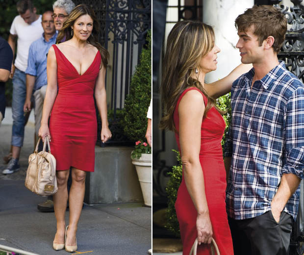 We can't wait to see Elizabeth Hurley and Chace Crawford in the new series of Gossip Girl