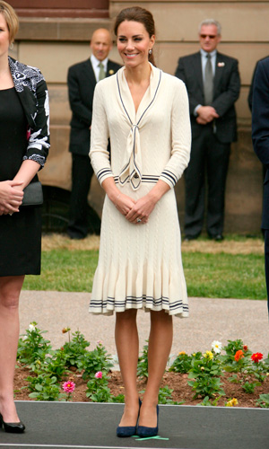 Kate Middleton Works Nautical Chic in Alexander McQueen