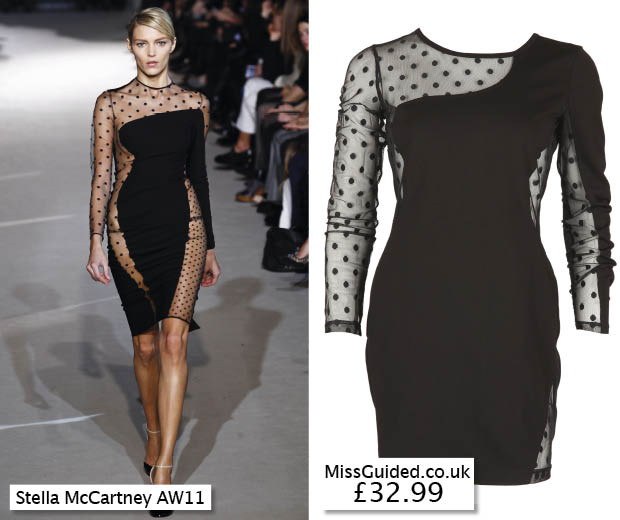 Missguided's Stella McCartney lookalike polka-dot dress