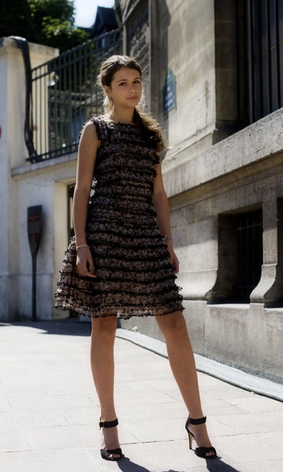 Amalisa Wears A Christophe Joss Dress To Attend His Show In Paris