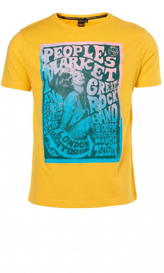 Peoples Market at Topman Yellow Printed T-shirt, £28