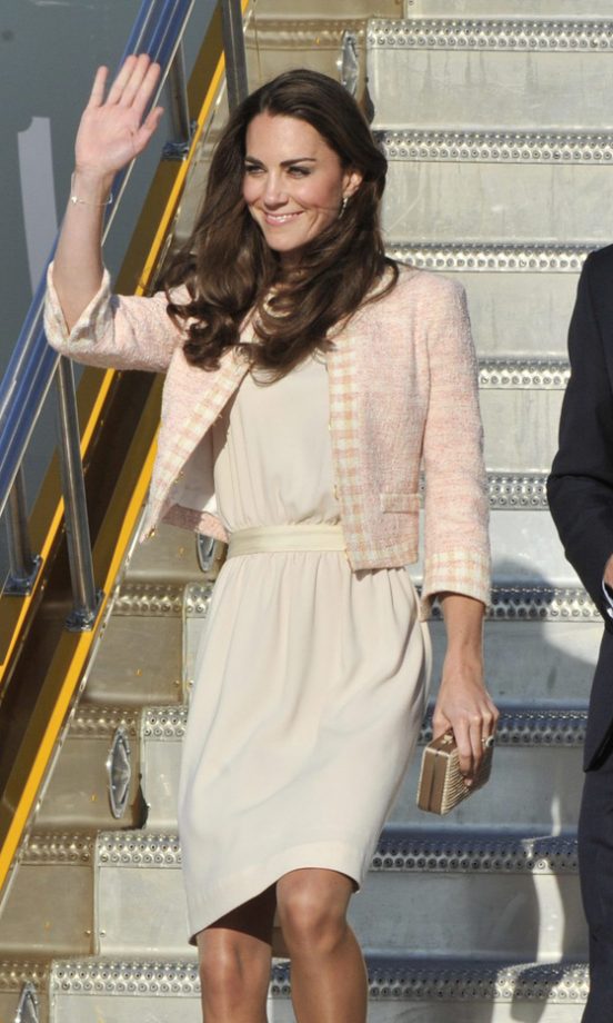 Kate Middleton Arrives In Style In A Joseph Dress And Jacket, 2011