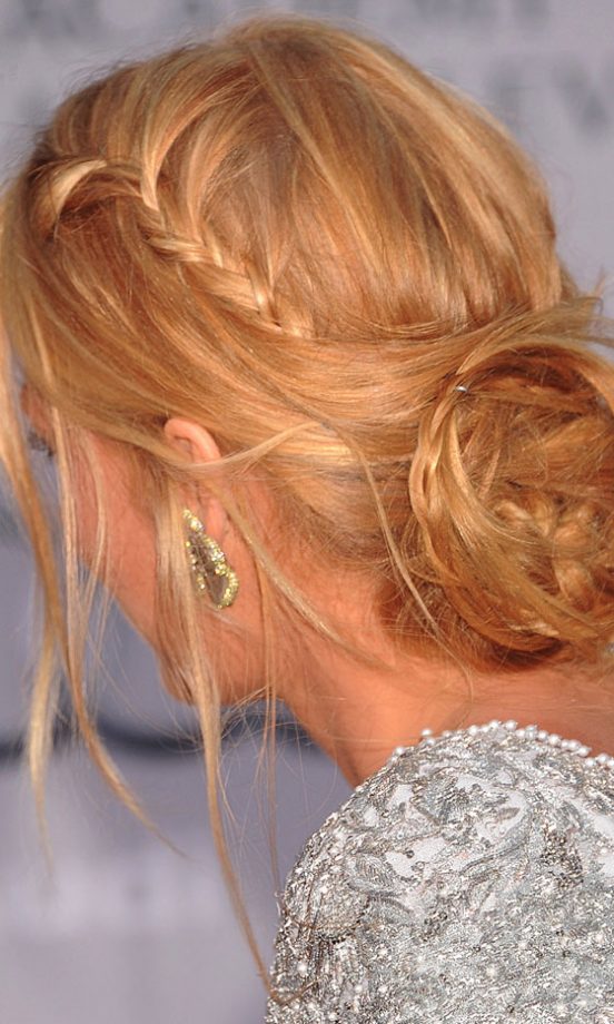 Blake Lively With A Plaited Bun Hairstyle At The Bafta Brits To Watch Event In LA, 2011