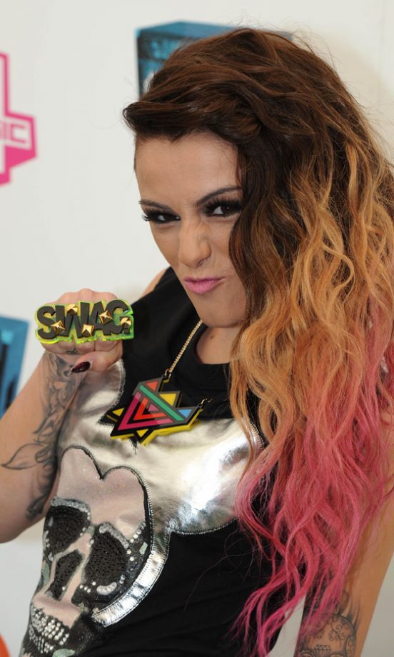 Cher Lloyd Gives Us Her Best Swagger Pose BackStage At T4 On The Beach, 2011