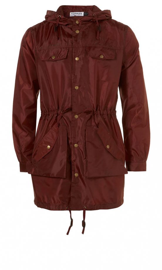 Topman Burgandy Parka Jacket, £30