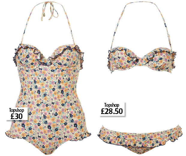 LOOK Loves: Topshop's retro floral swimwear