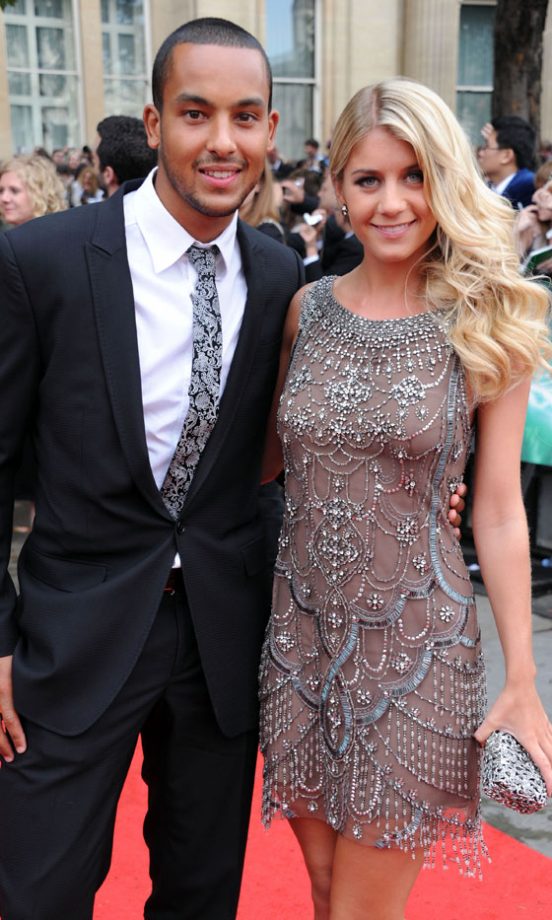 Theo Walcott And Melanie Slade At The Harry Potter And The Deathly Hallows: Part 2 World Film Premiere, 2011