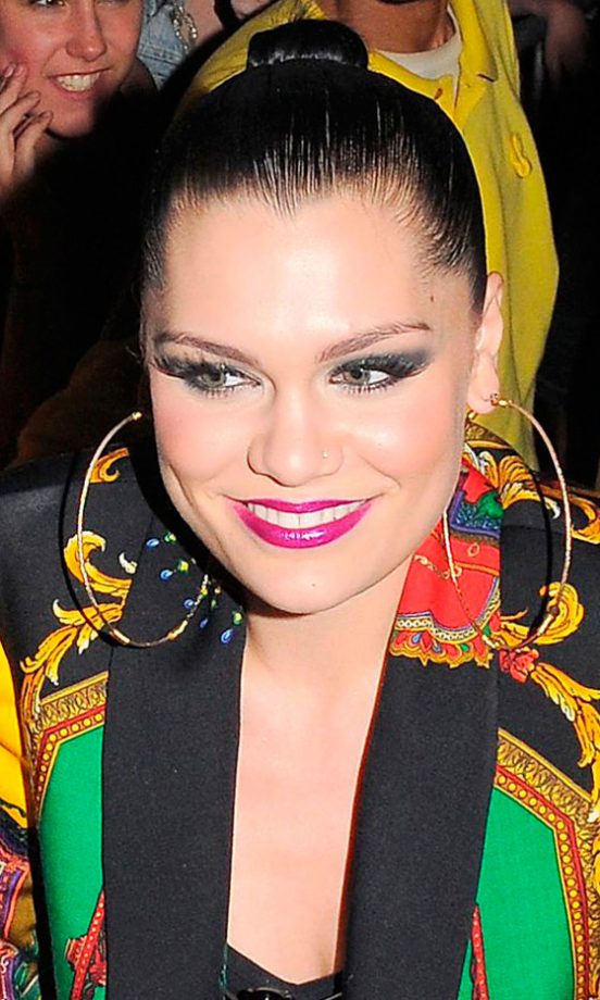 Jessie J Ditches The Fringe For A Slicked Back Top Knot Hairstyle, 2011