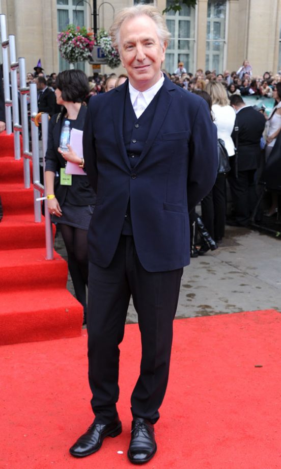 Alan Rickman At The Harry Potter And The Deathly Hallows: Part 2 World Film Premiere, 2011