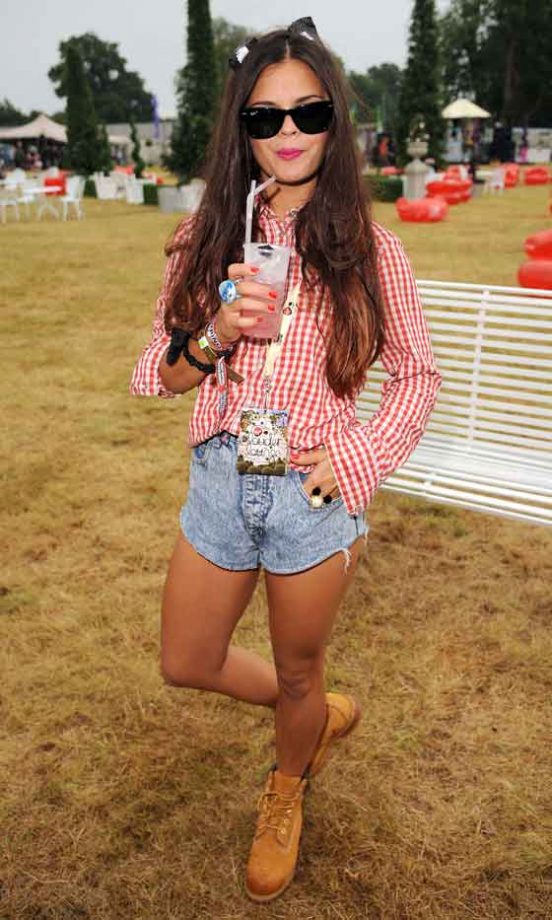 Bip Ling Wearing Timberland Boots Backstage At The Virgin Media Louder Lounge, V Festival 2011