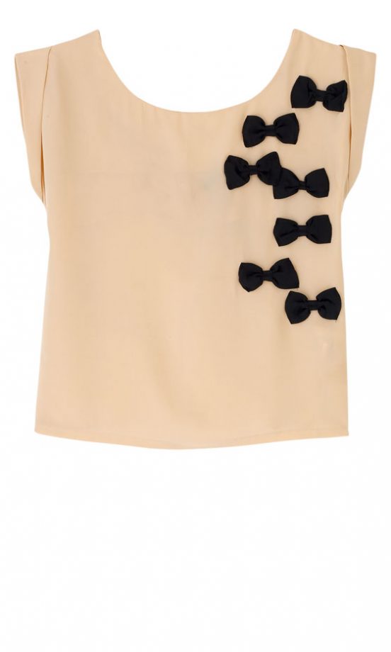 Primark Cream Bow Top, £10 – In Store Only