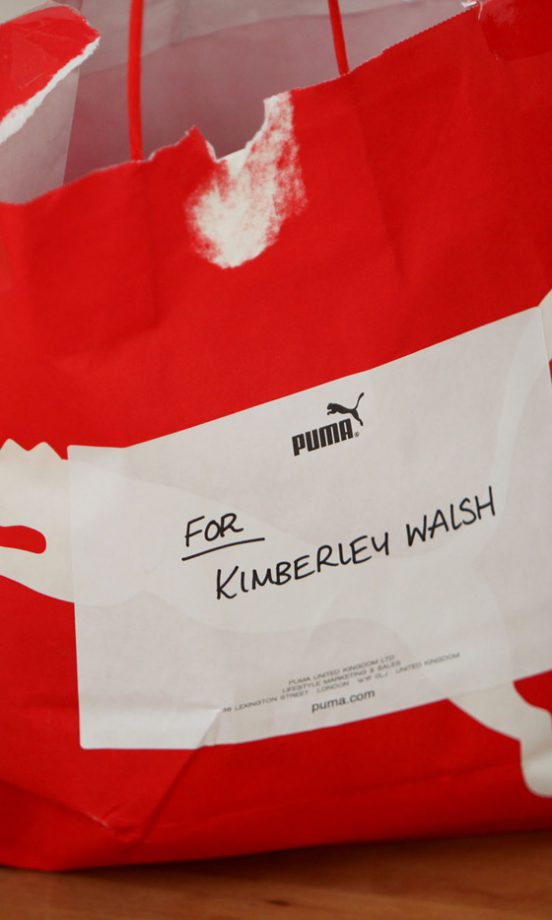 Kimberley Walsh's Puma Wardrobe Arrives At The Puma TrainLite Photoshoot