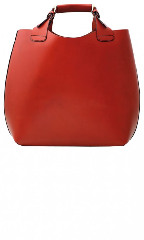 Zara Red Bucket Bag, £69.99 – In Store Only