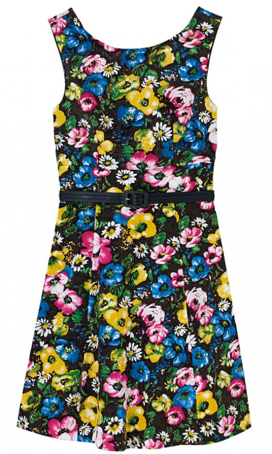 Matalan Floral Dress With Tan Belt, £28 – In Store Only
