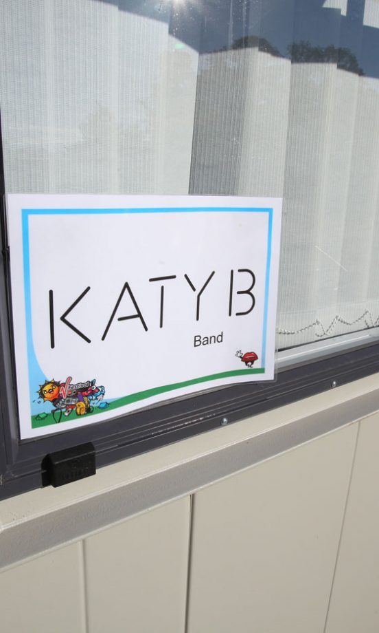Katy B's Dressing Room Cabin At V Festival 2011