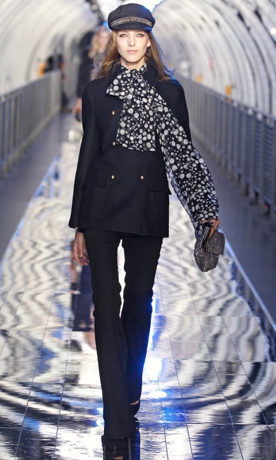 Mango’s Military Style Coat Looks Great With A Spotted Scarf And Flat Cap This AW11
