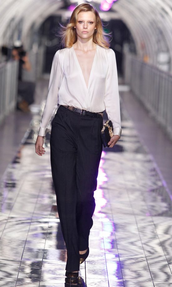 Mango’s Modern Take On The Classic White Shirt Will Look Great With These Pinstripe Trousers For AW11