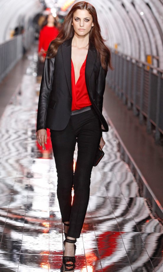Mango’s Leather Trimmed Blazer Is A Great Look Wherever You Are This AW11