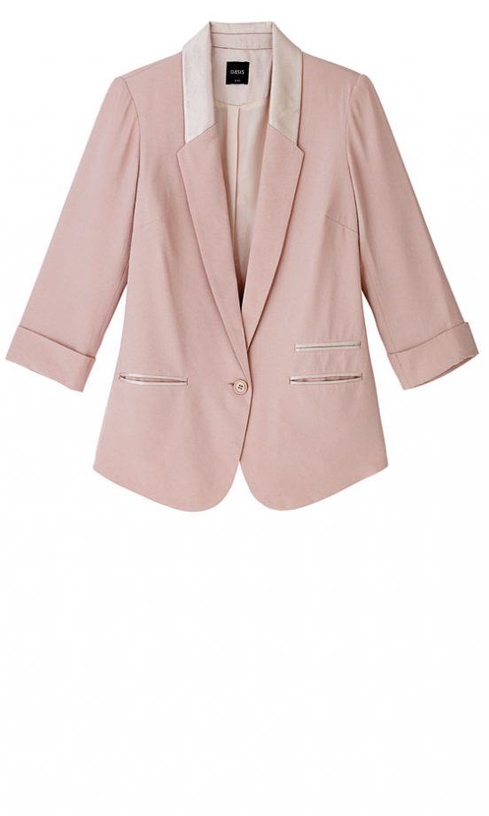Oasis Single Breasted Tuxedo Jacket, £55