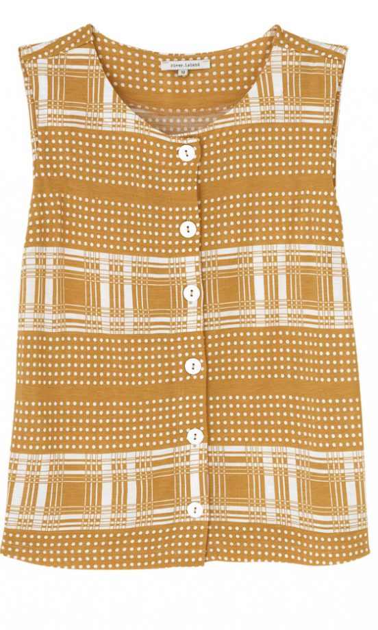 River Island Sleeveless Yellow Top, £20 – In Store Only