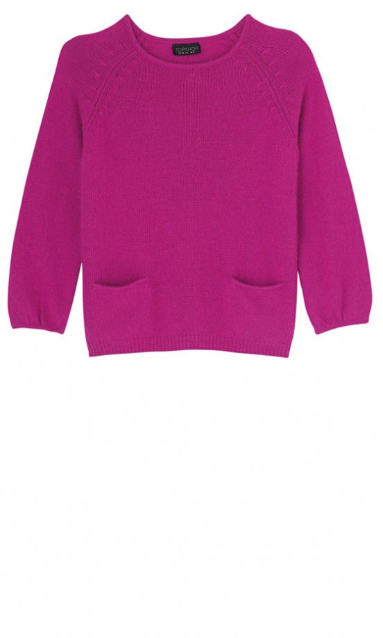 Topshop Pink Pocket Jumper, £38 - In Store Only