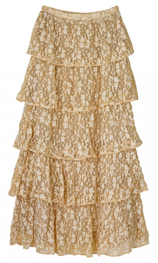 Urban Outfitters Lucca Tiered Lace Maxi Skirt, £85
