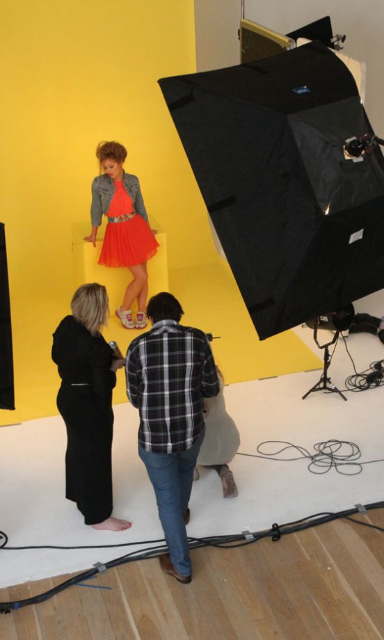 Kimberley Walsh On Set At The Puma TrainLite Photoshoot